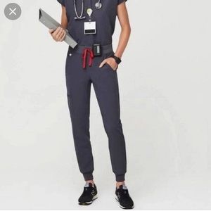 figs charcoal joggers